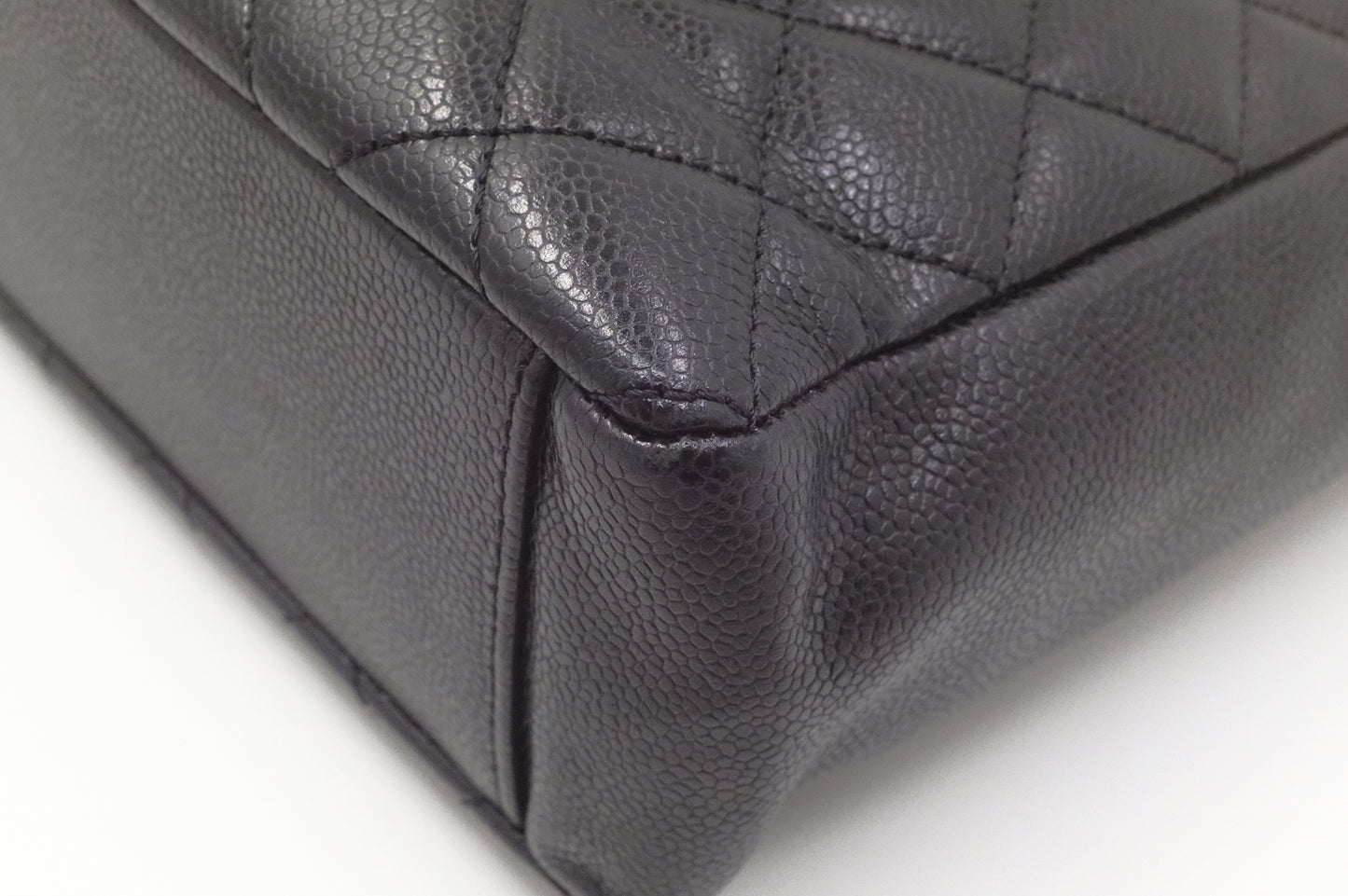 Chanel PST Shoulder Bag in Black Caviar Leather