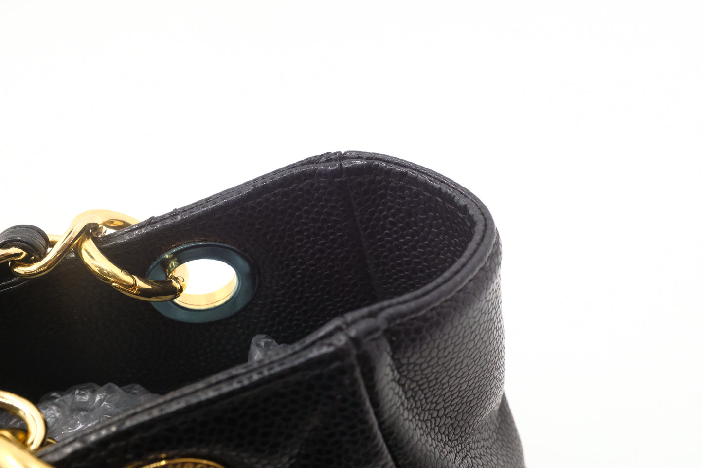 Chanel PST Shoulder Bag in Black Caviar Leather