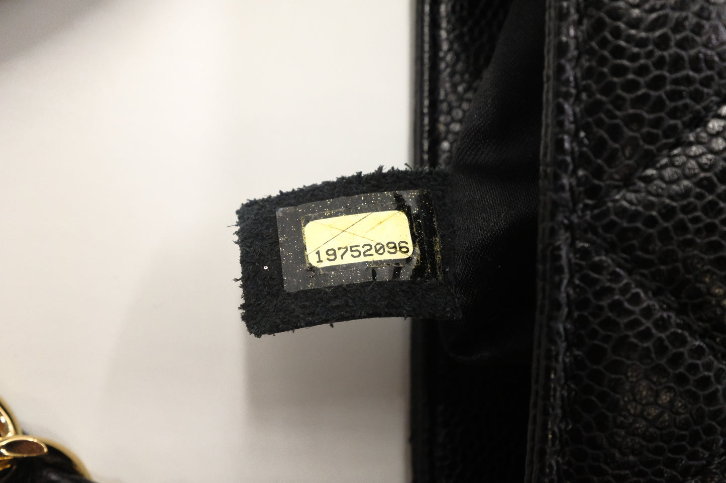 Chanel PST Shoulder Bag in Black Caviar Leather