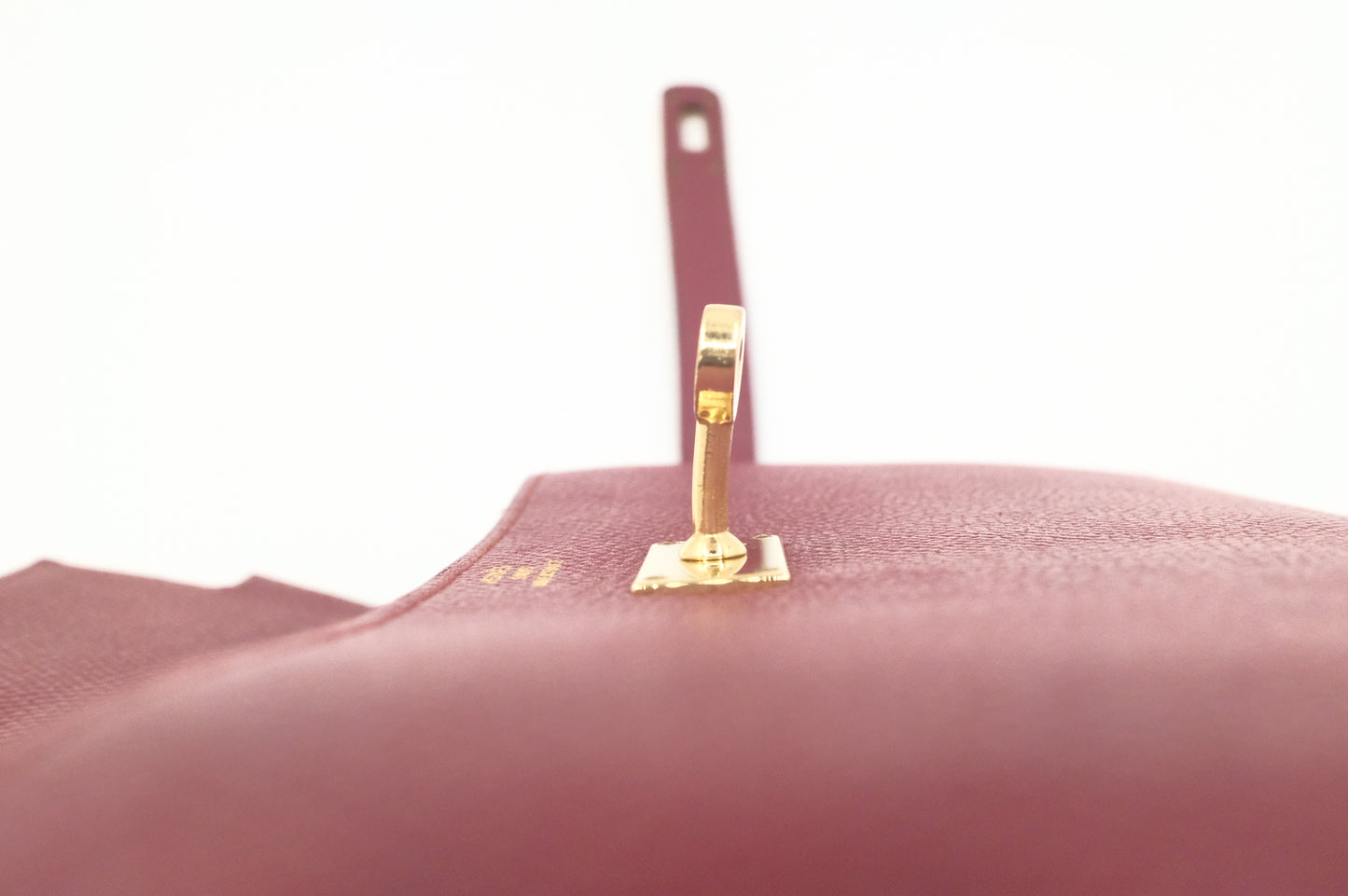 Hermes Kelly Wallet in Rouge Epsom Leather