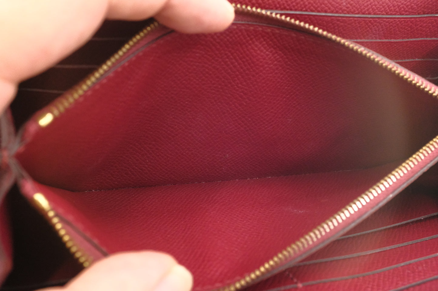 Hermes Kelly Wallet in Rouge Epsom Leather