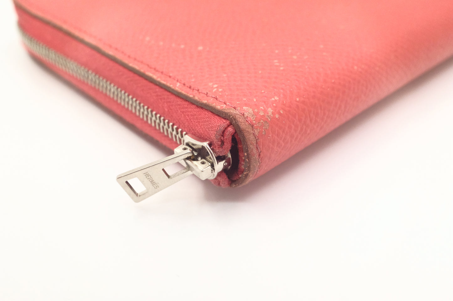 Hermes Silk'in Zippy Wallet in Rose Jaipur Epsom Leather