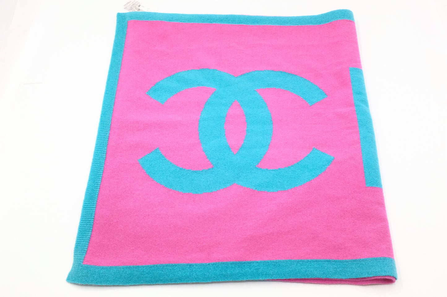 Chanel Scarf in Pink and Blue Cashmere
