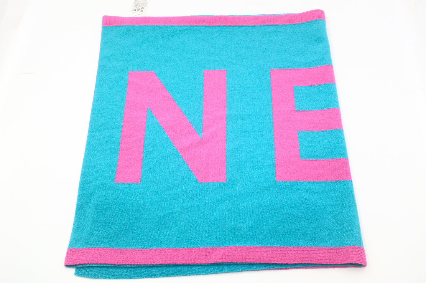 Chanel Scarf in Pink and Blue Cashmere