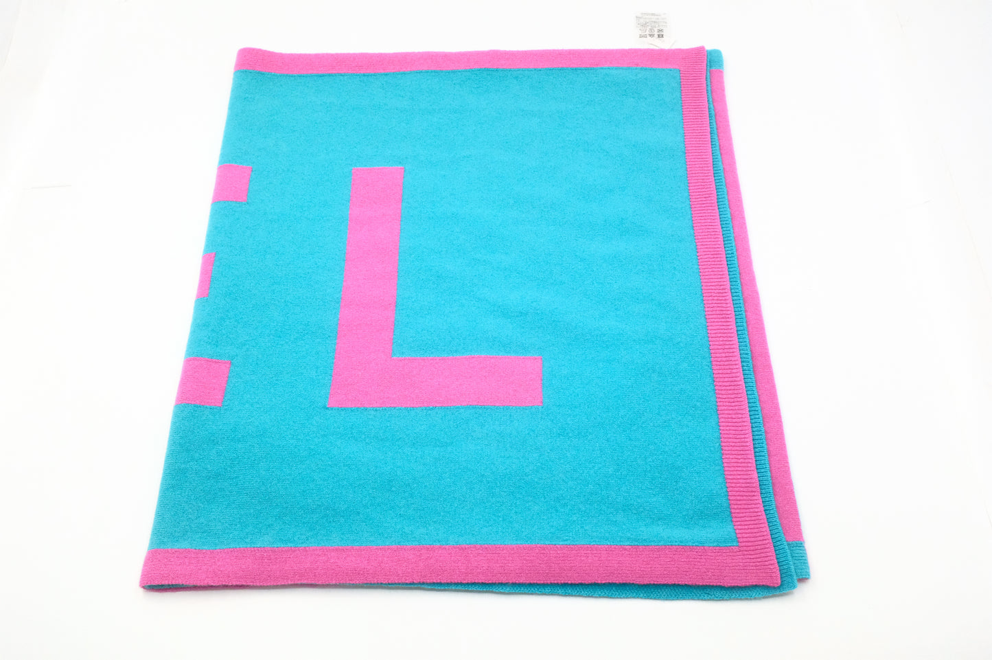 Chanel Scarf in Pink and Blue Cashmere