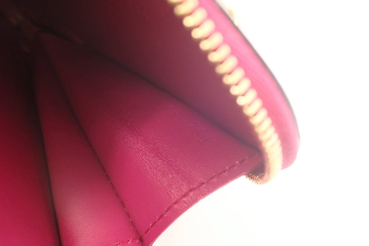 Louis Vuitton Sweet Monogram Heart Zippy in Pink and Purple Vernis Leather