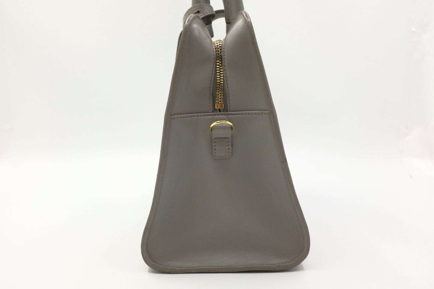 YSL Saint Laurent Baby Cabas in Gray Leather