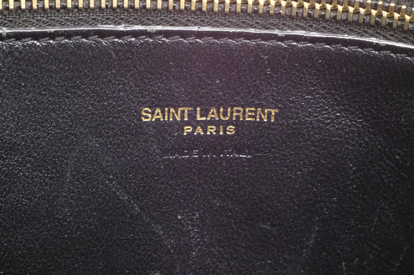YSL Saint Laurent Baby Cabas in Gray Leather