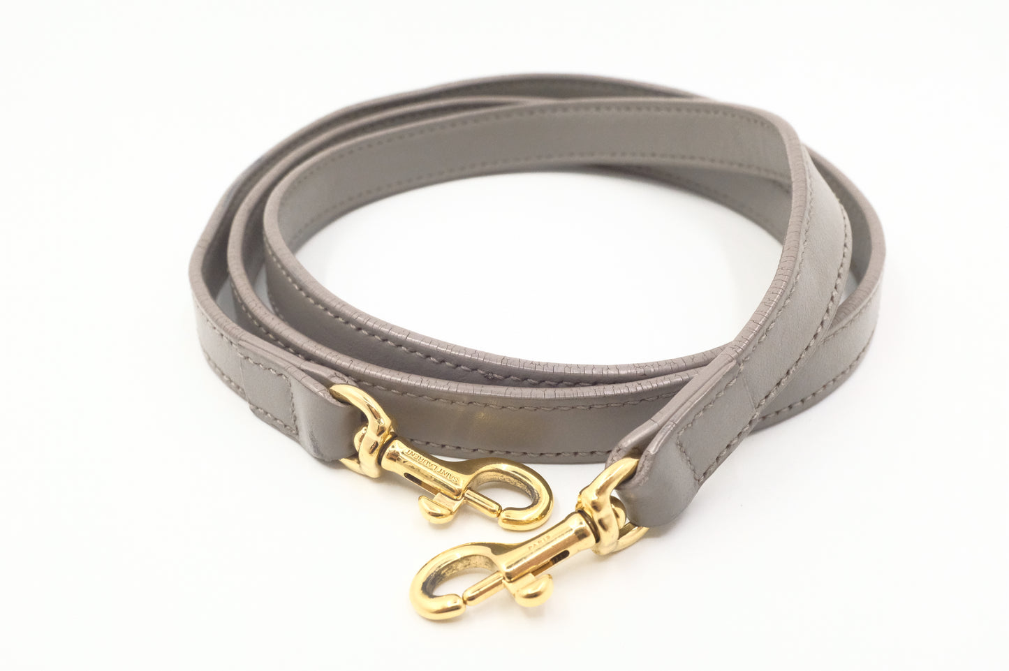 YSL Saint Laurent Baby Cabas in Gray Leather