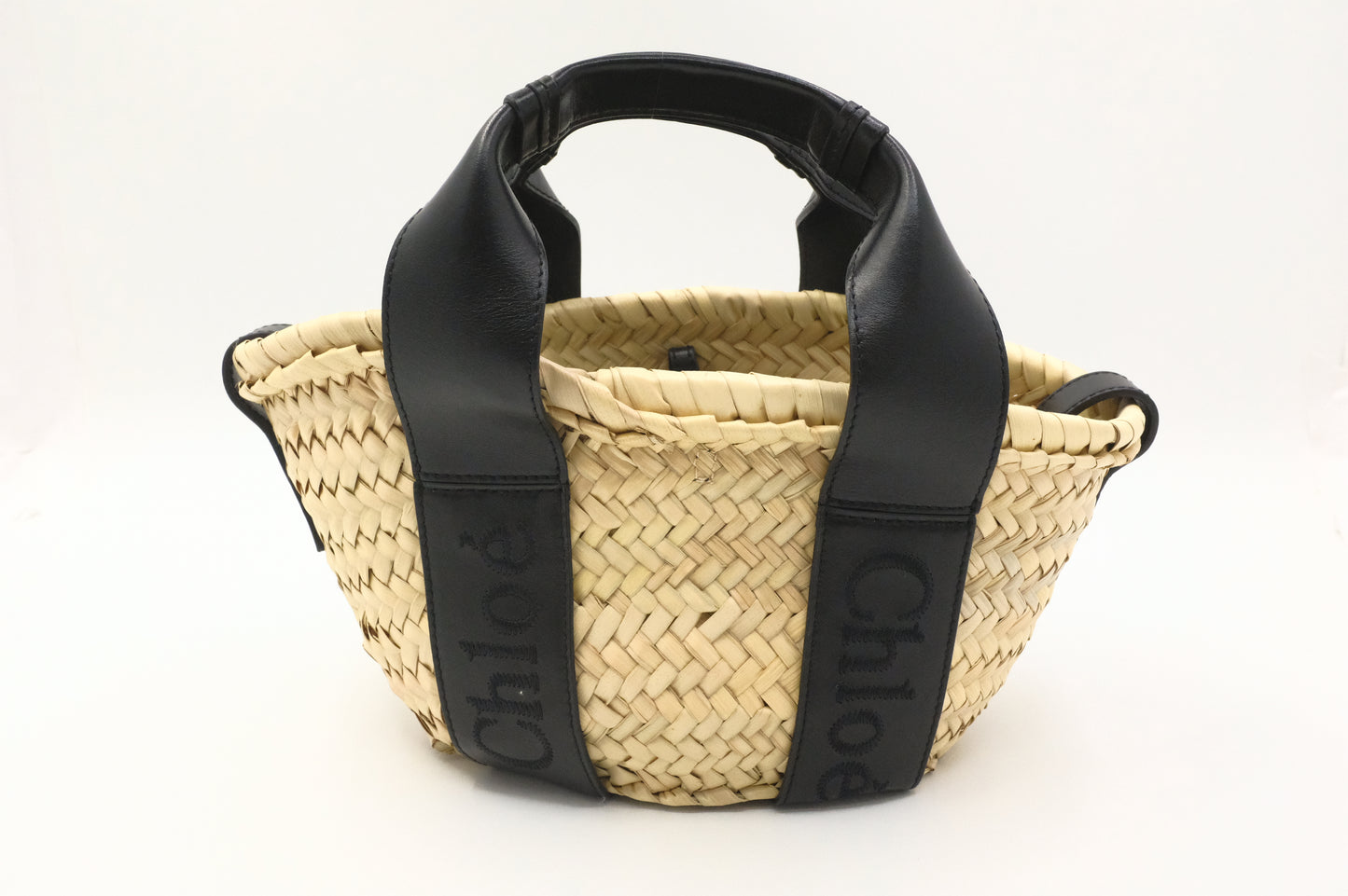 Chloe Small Sense Basket with Black Leather