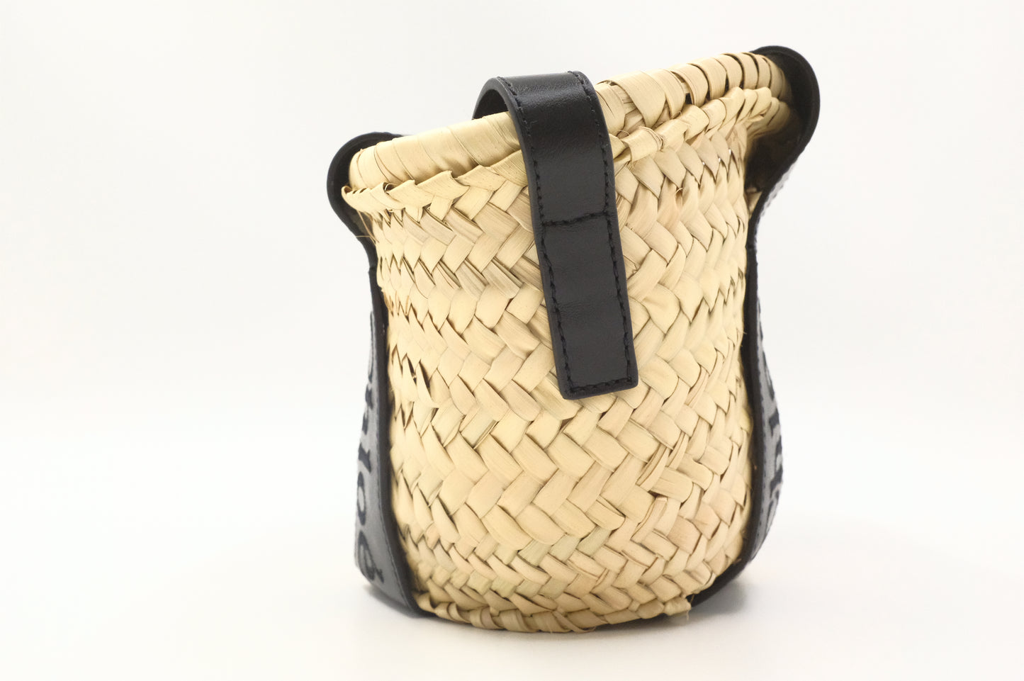Chloe Small Sense Basket with Black Leather