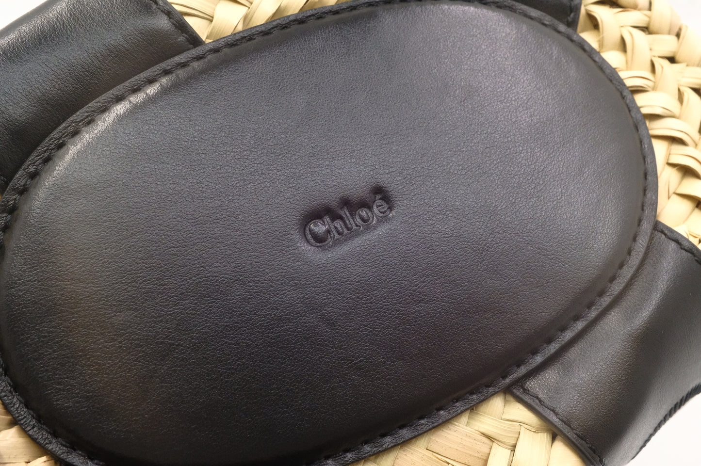Chloe Small Sense Basket with Black Leather