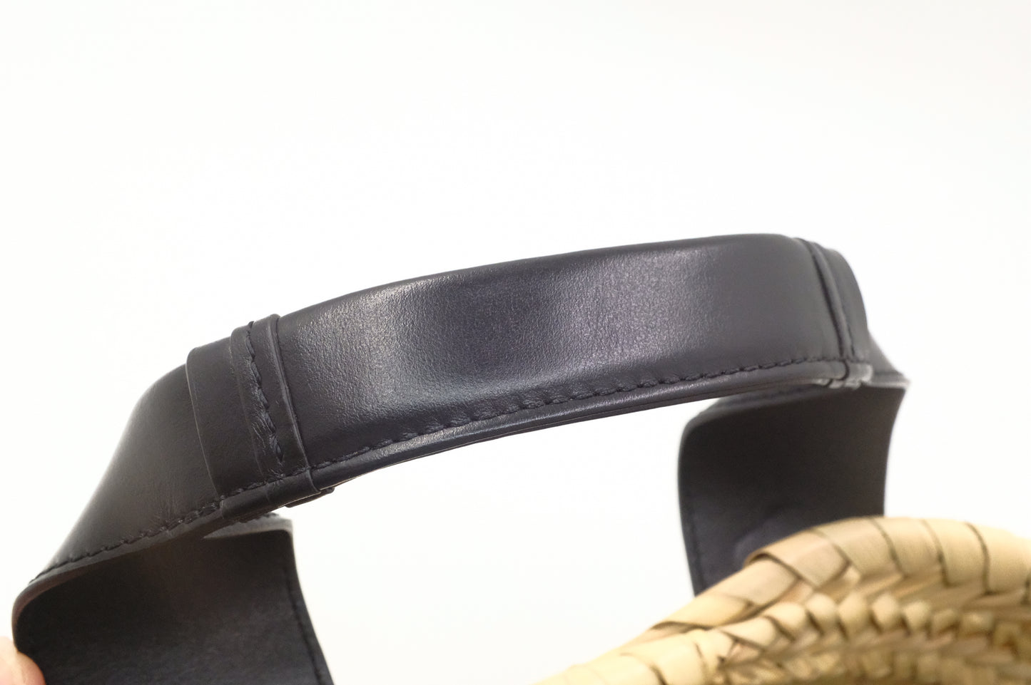 Chloe Small Sense Basket with Black Leather
