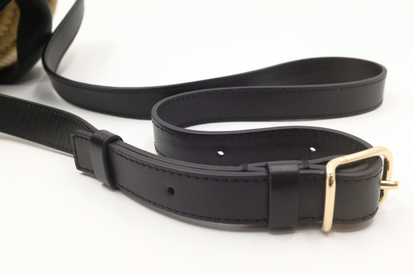 Chloe Small Sense Basket with Black Leather