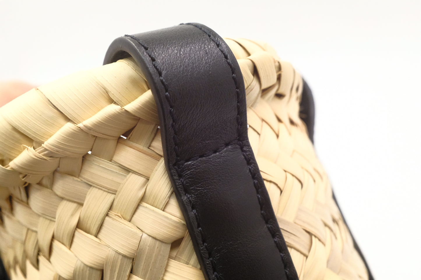 Chloe Small Sense Basket with Black Leather