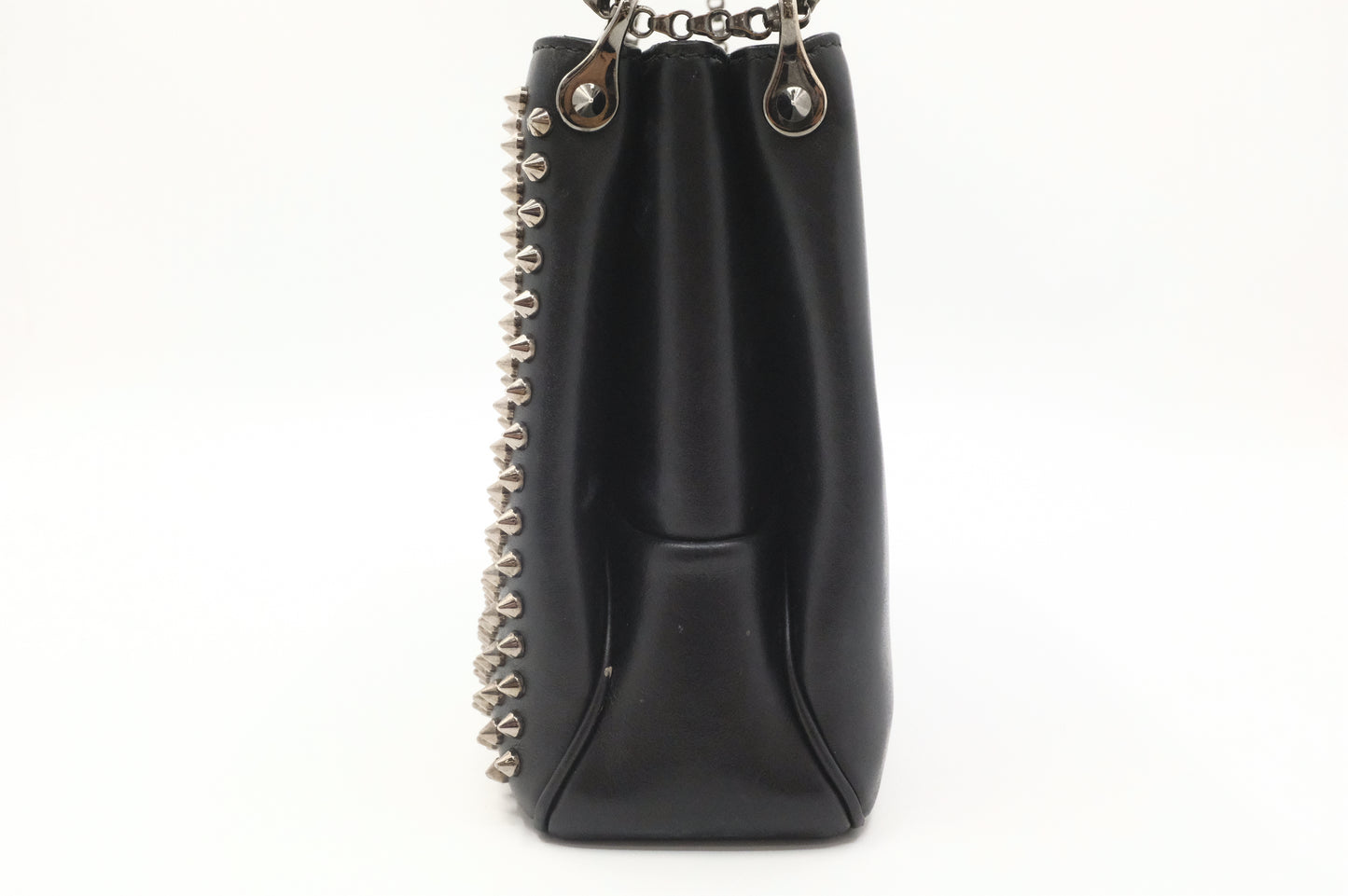 Louboutin Trilby Shoulder Bag in Black Studded Leather