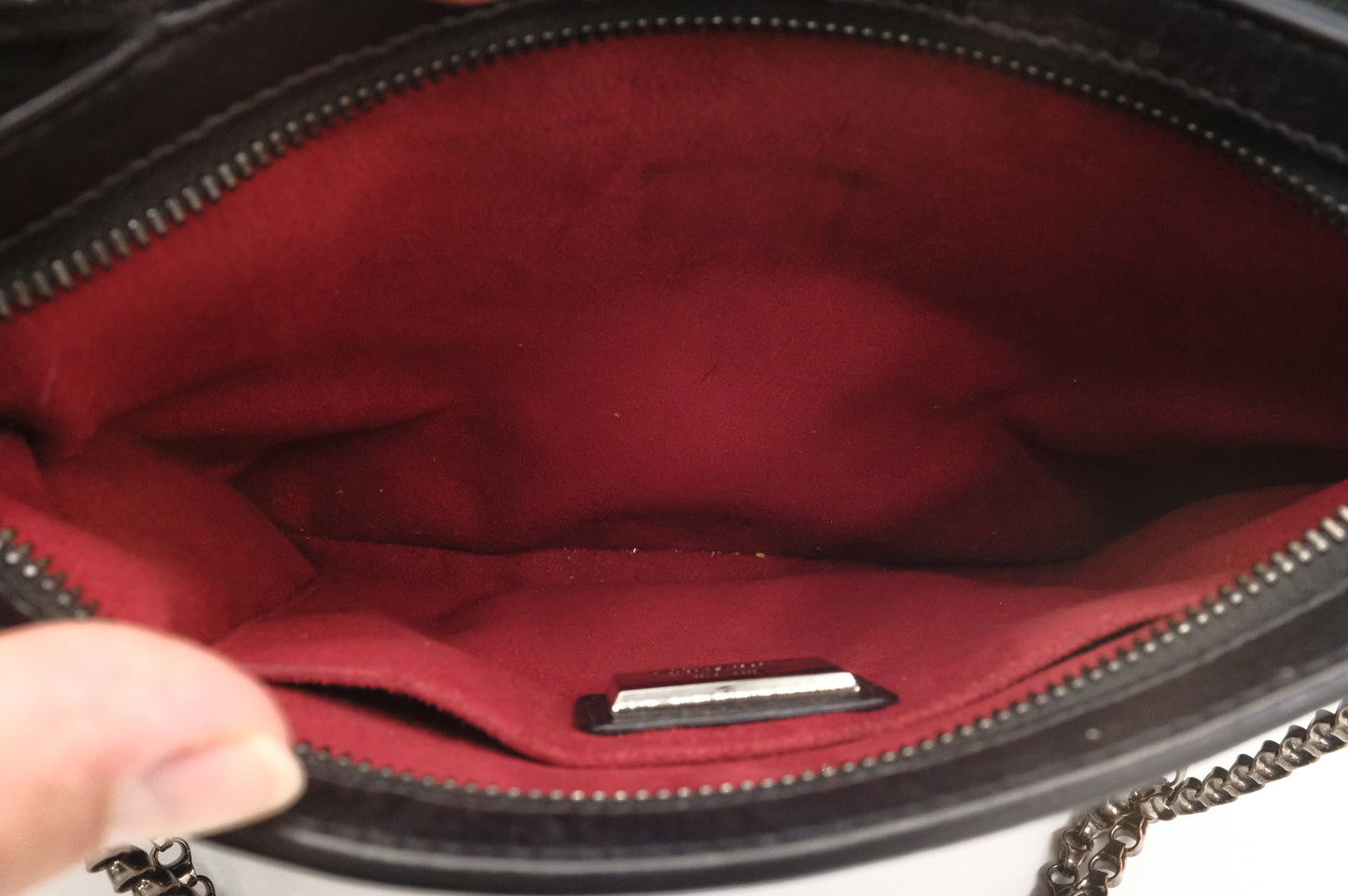 Louboutin Trilby Shoulder Bag in Black Studded Leather