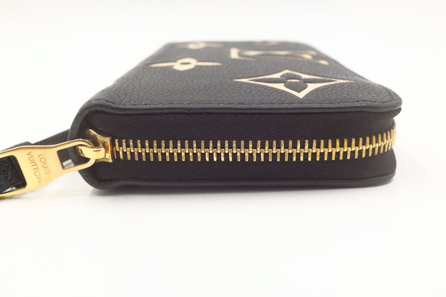 Louis Vuitton Long Zippy Wallet in Black and Beige Bicolor Empreinte Leather