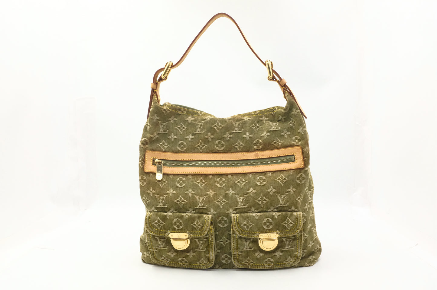 Louis Vuitton Baggy GM in Khaki Monogram Denim