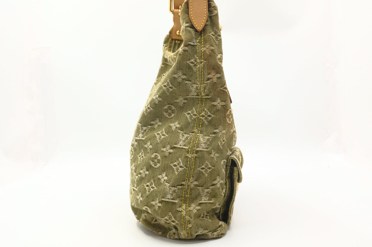 Louis Vuitton Baggy GM in Khaki Monogram Denim