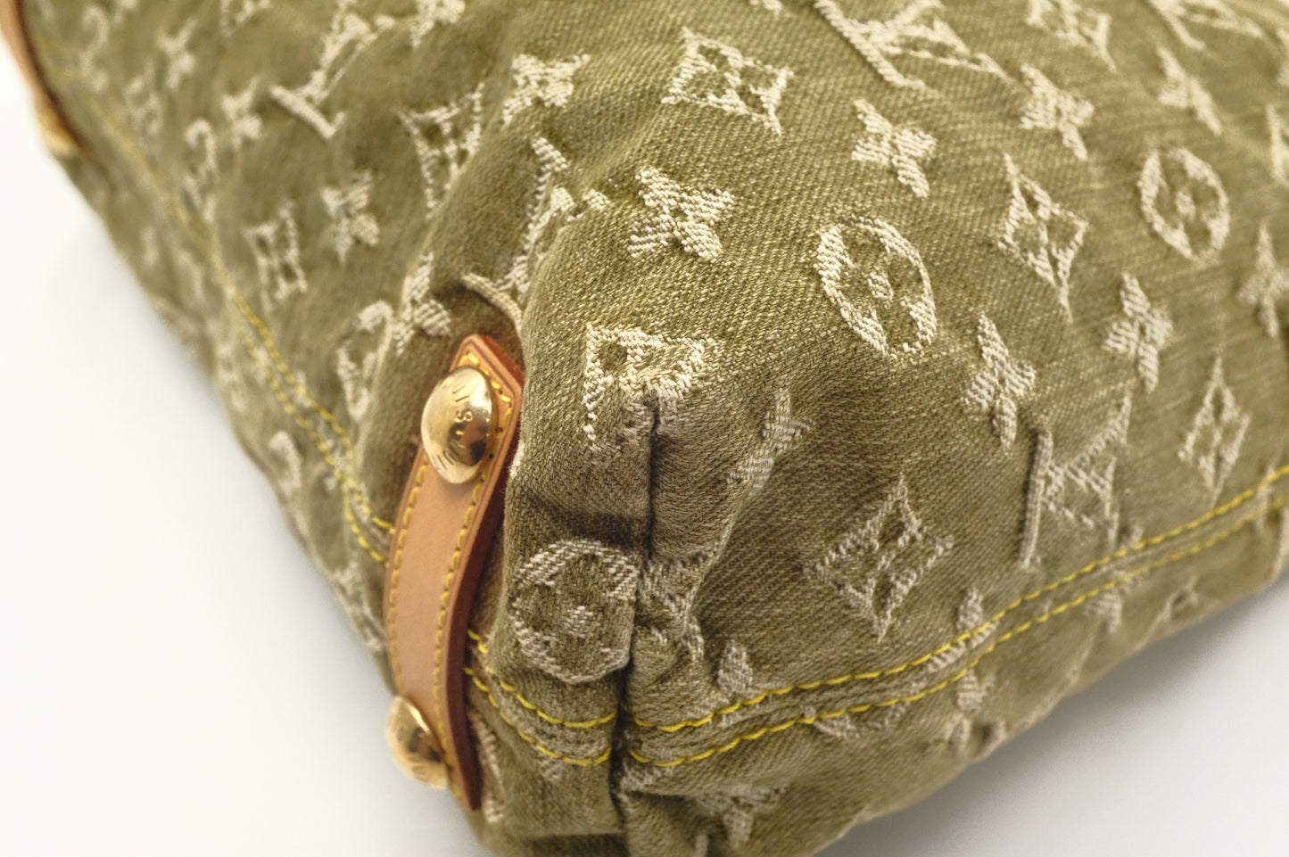 Louis Vuitton Baggy GM in Khaki Monogram Denim