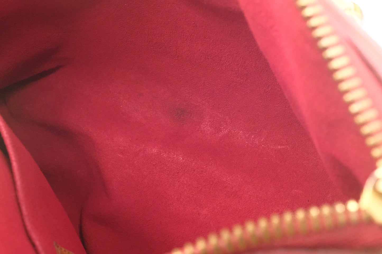 Louis Vuitton Pallas BB in Monogram Canvas & Red Leather
