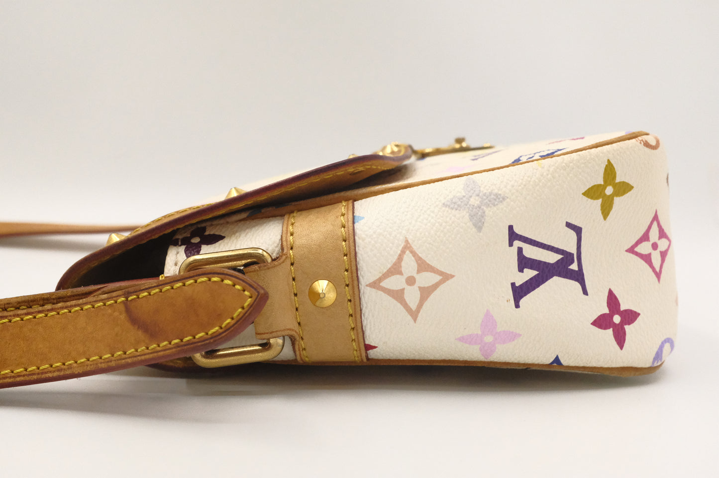 Louis Vuitton Sologne in White Multicolor Monogram Canvas