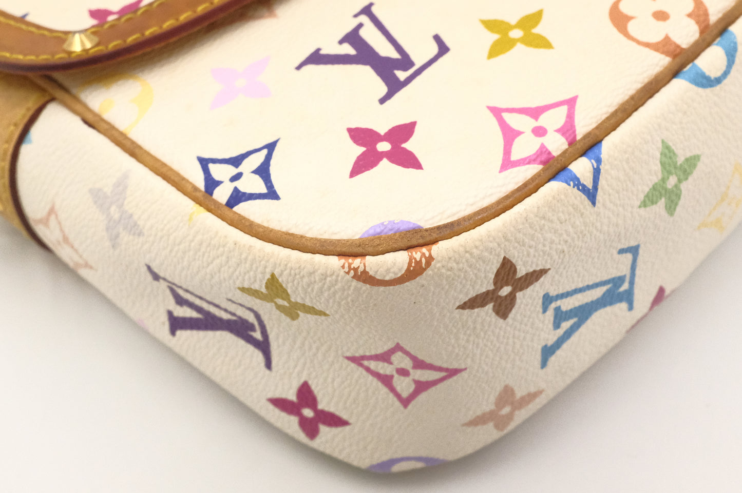 Louis Vuitton Sologne in White Multicolor Monogram Canvas