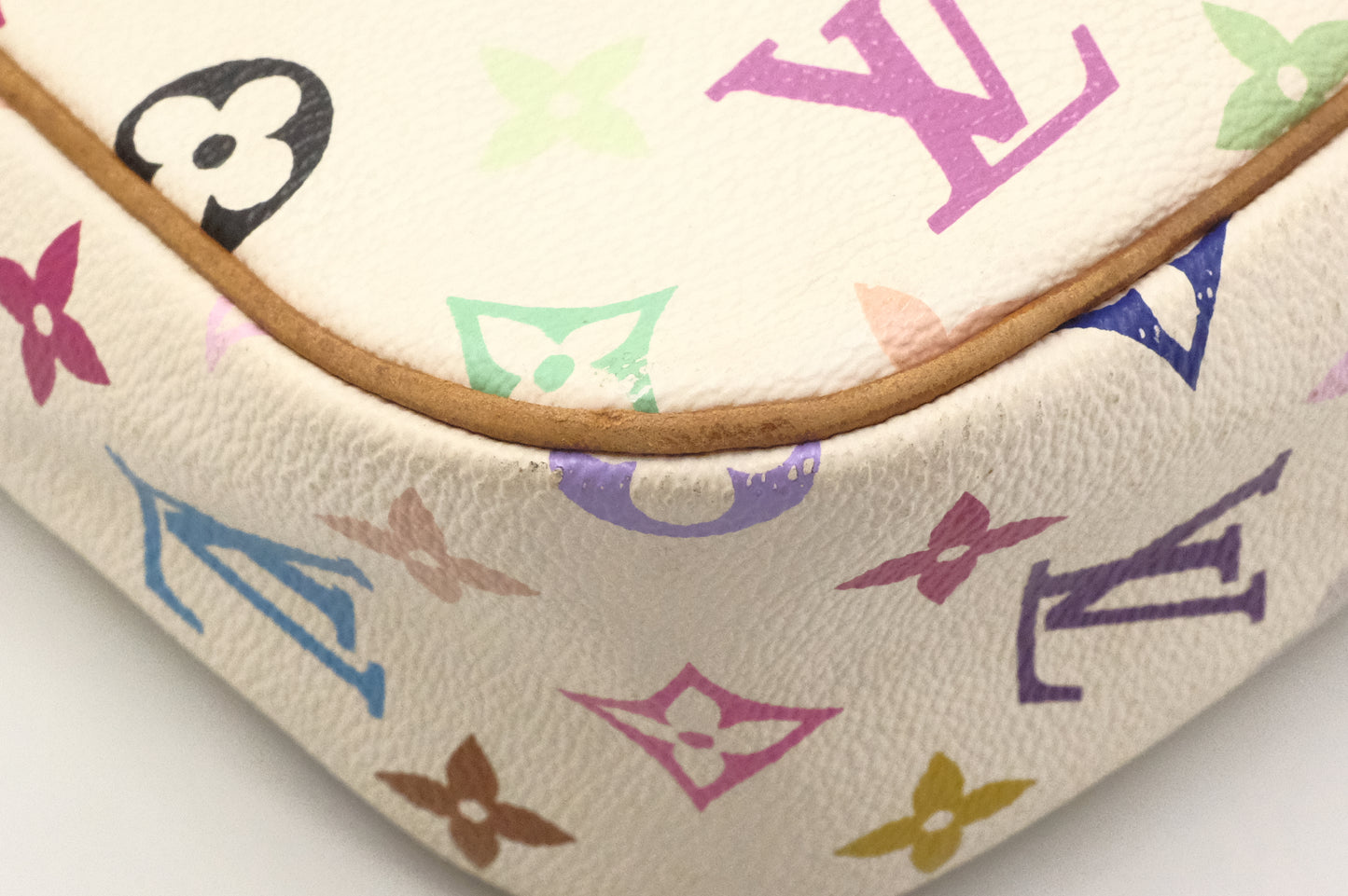 Louis Vuitton Sologne in White Multicolor Monogram Canvas