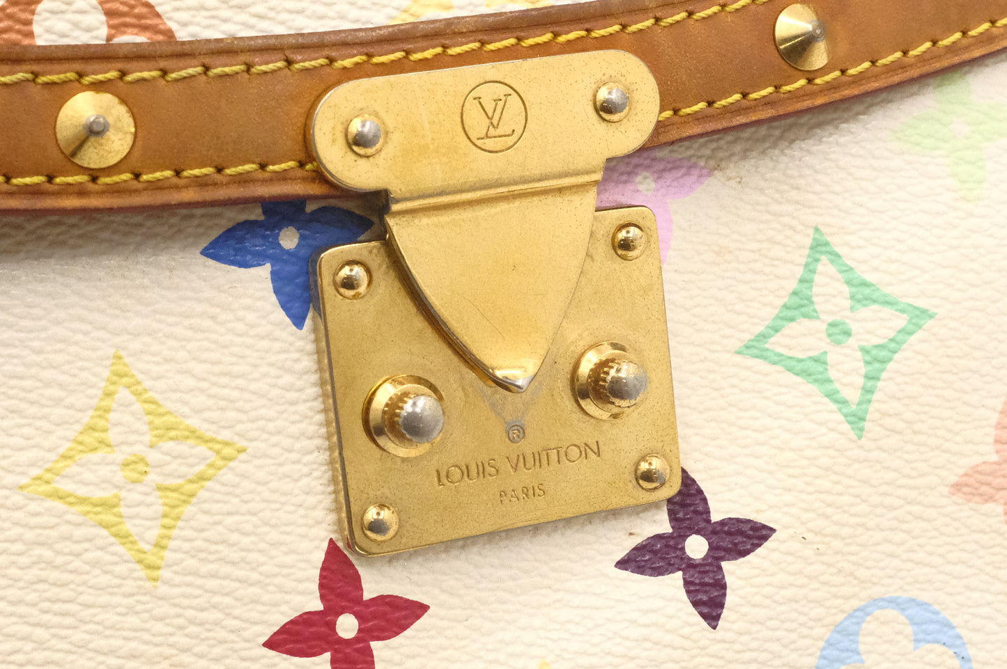 Louis Vuitton Sologne in White Multicolor Monogram Canvas