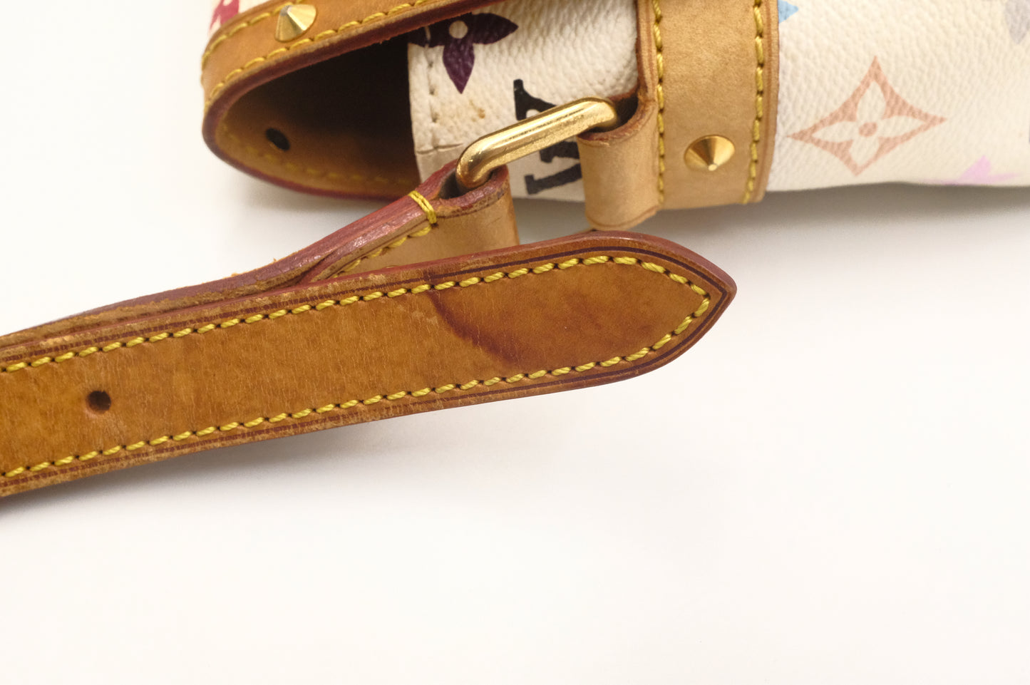 Louis Vuitton Sologne in White Multicolor Monogram Canvas