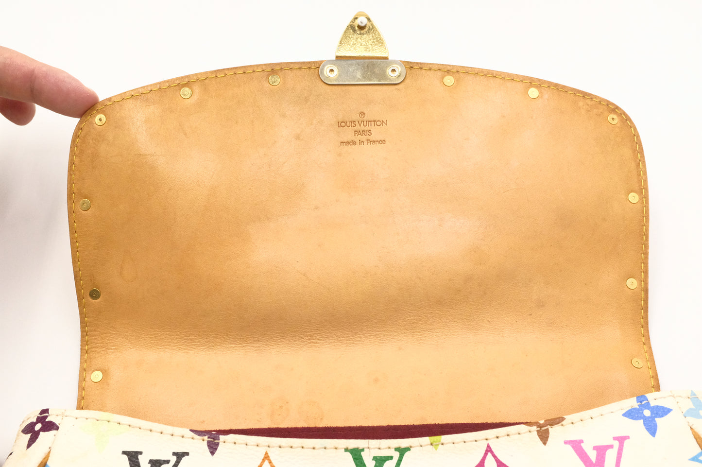 Louis Vuitton Sologne in White Multicolor Monogram Canvas