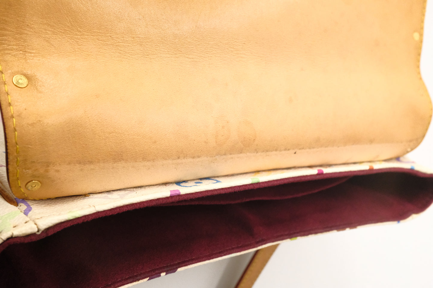 Louis Vuitton Sologne in White Multicolor Monogram Canvas