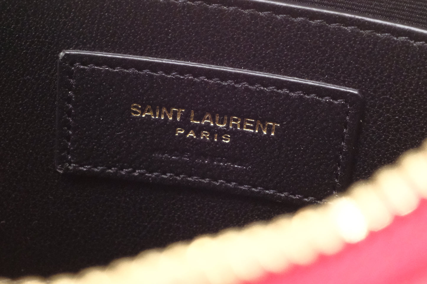 YSL Saint Laurent Heart Crossbody in Red Patent Leather