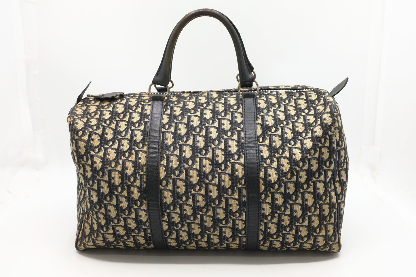 Dior Boston Bag in Navy Oblique Canvas
