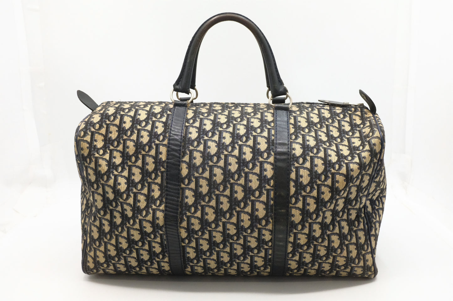 Dior Boston Bag in Navy Oblique Canvas