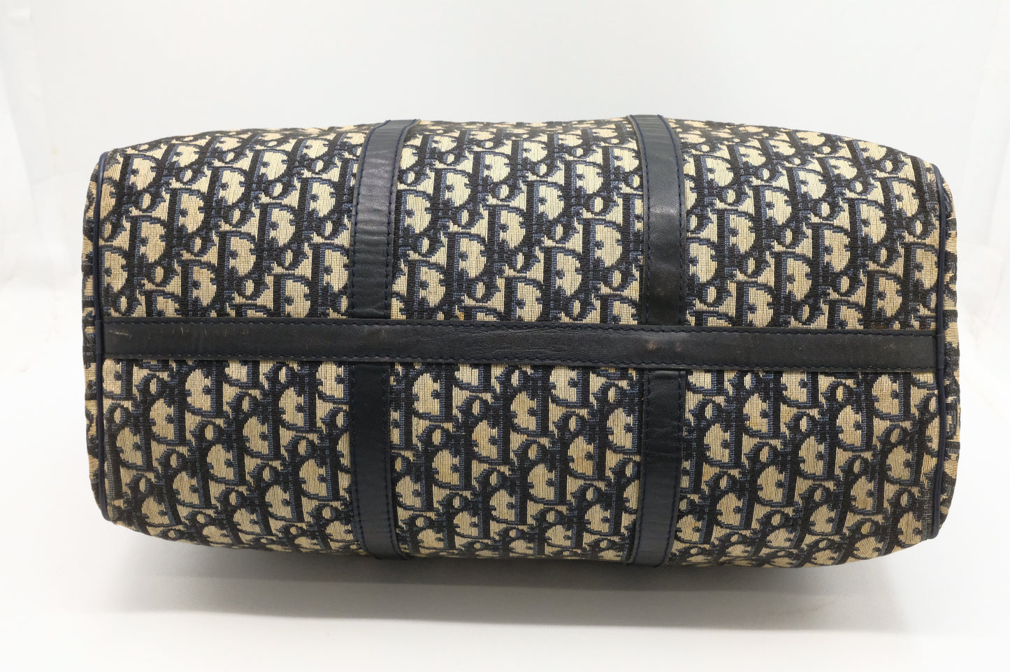 Dior Boston Bag in Navy Oblique Canvas