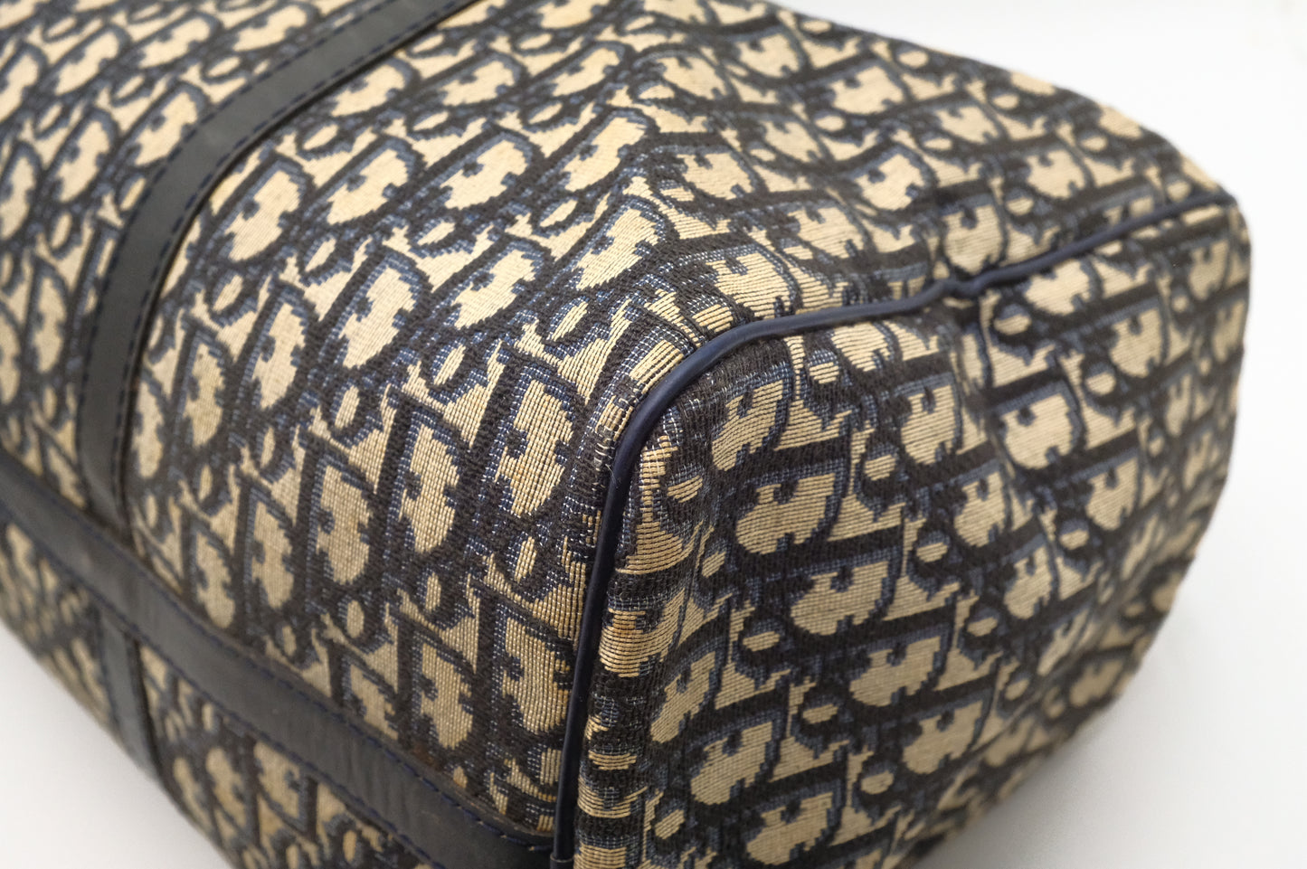 Dior Boston Bag in Navy Oblique Canvas