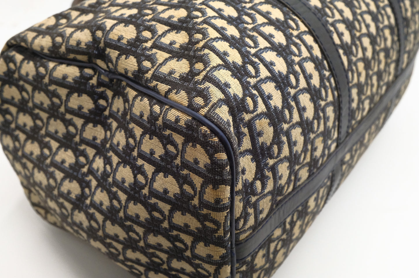 Dior Boston Bag in Navy Oblique Canvas