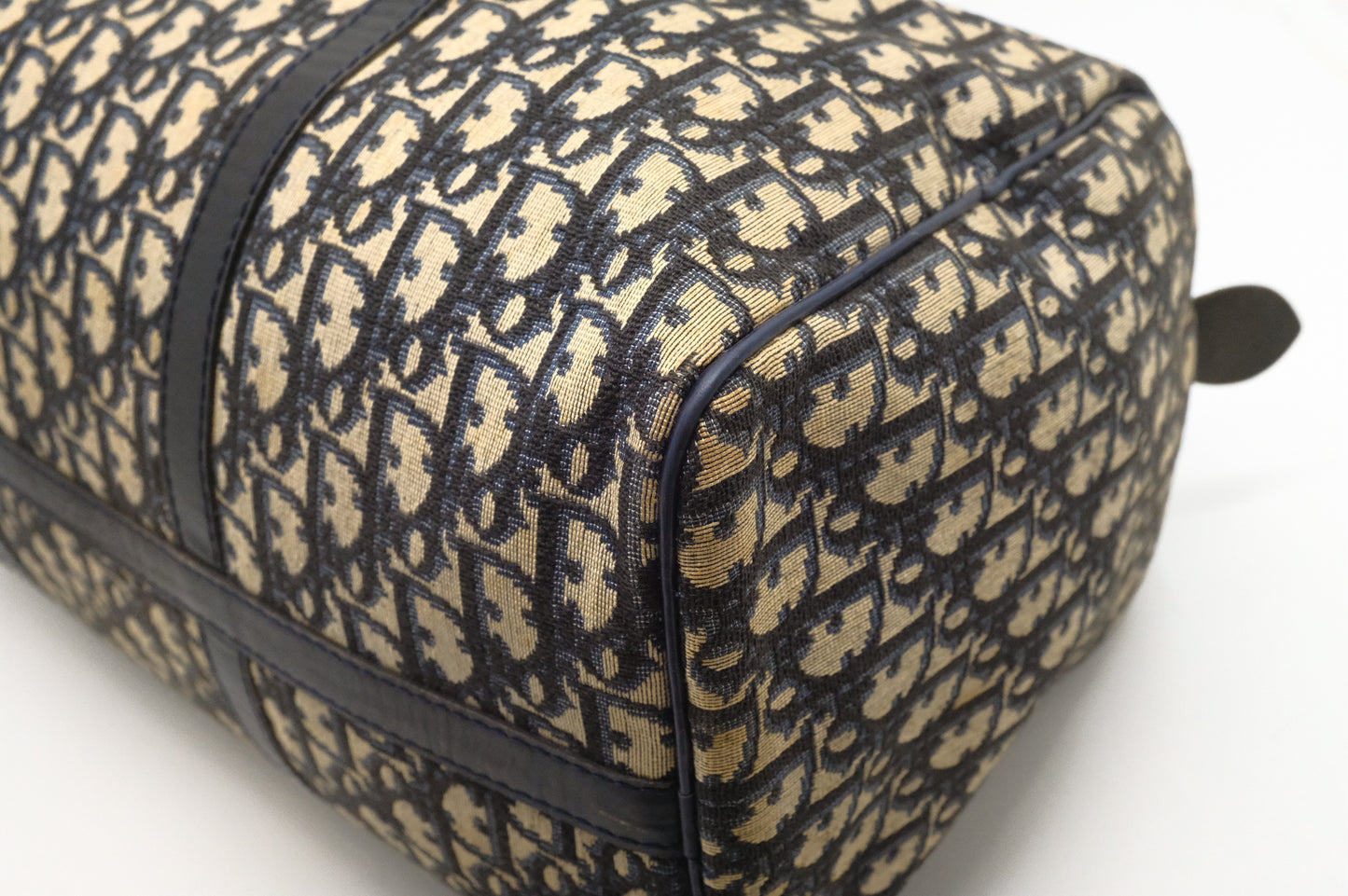 Dior Boston Bag in Navy Oblique Canvas