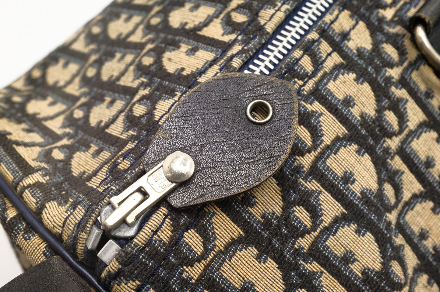 Dior Boston Bag in Navy Oblique Canvas