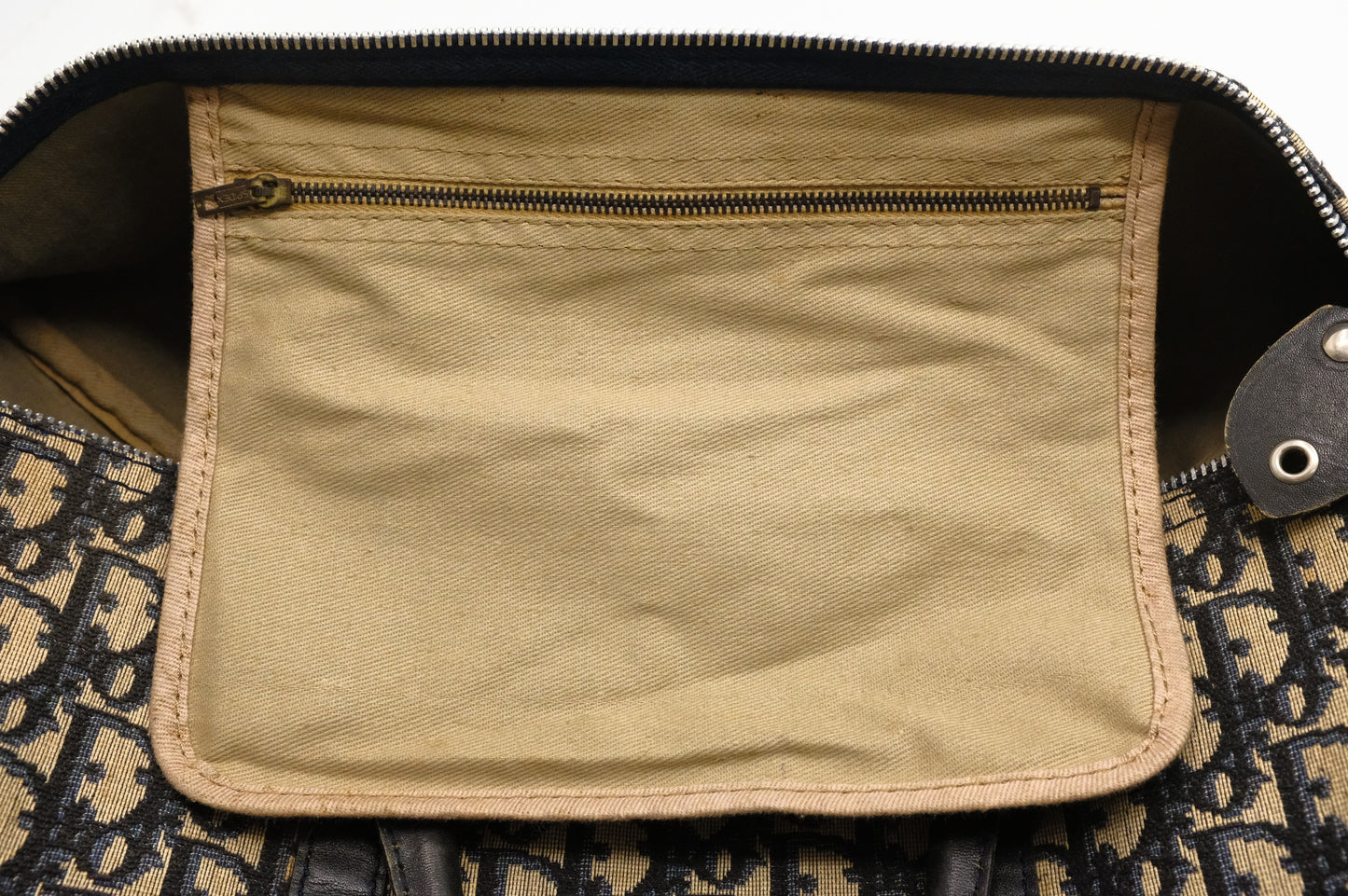 Dior Boston Bag in Navy Oblique Canvas