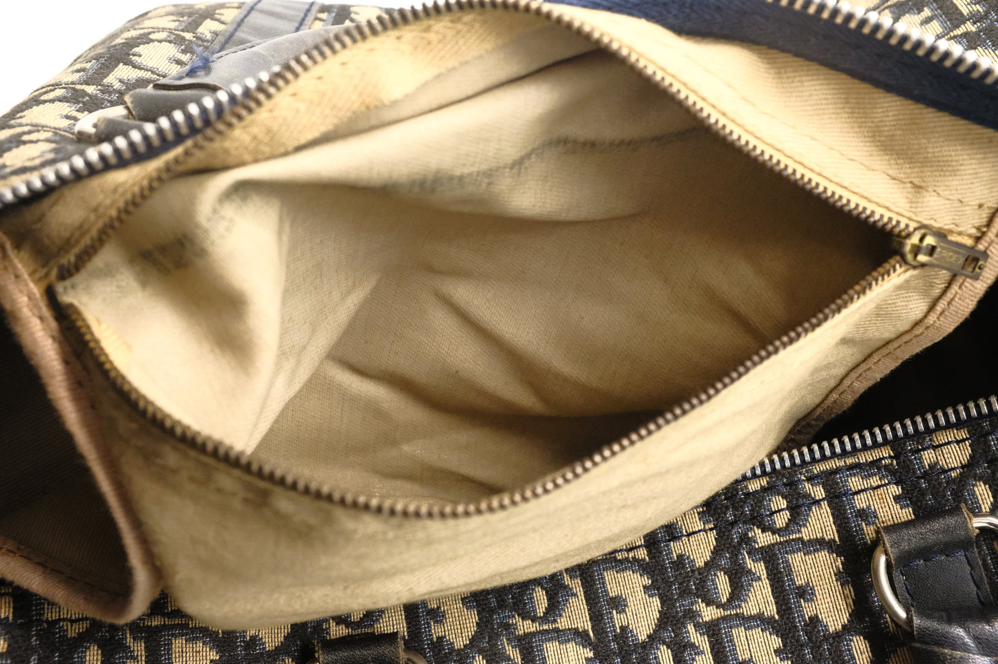 Dior Boston Bag in Navy Oblique Canvas