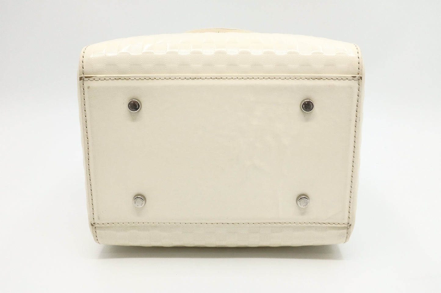 Louis Vuitton Speedy Cube in White Damier Facette Leather
