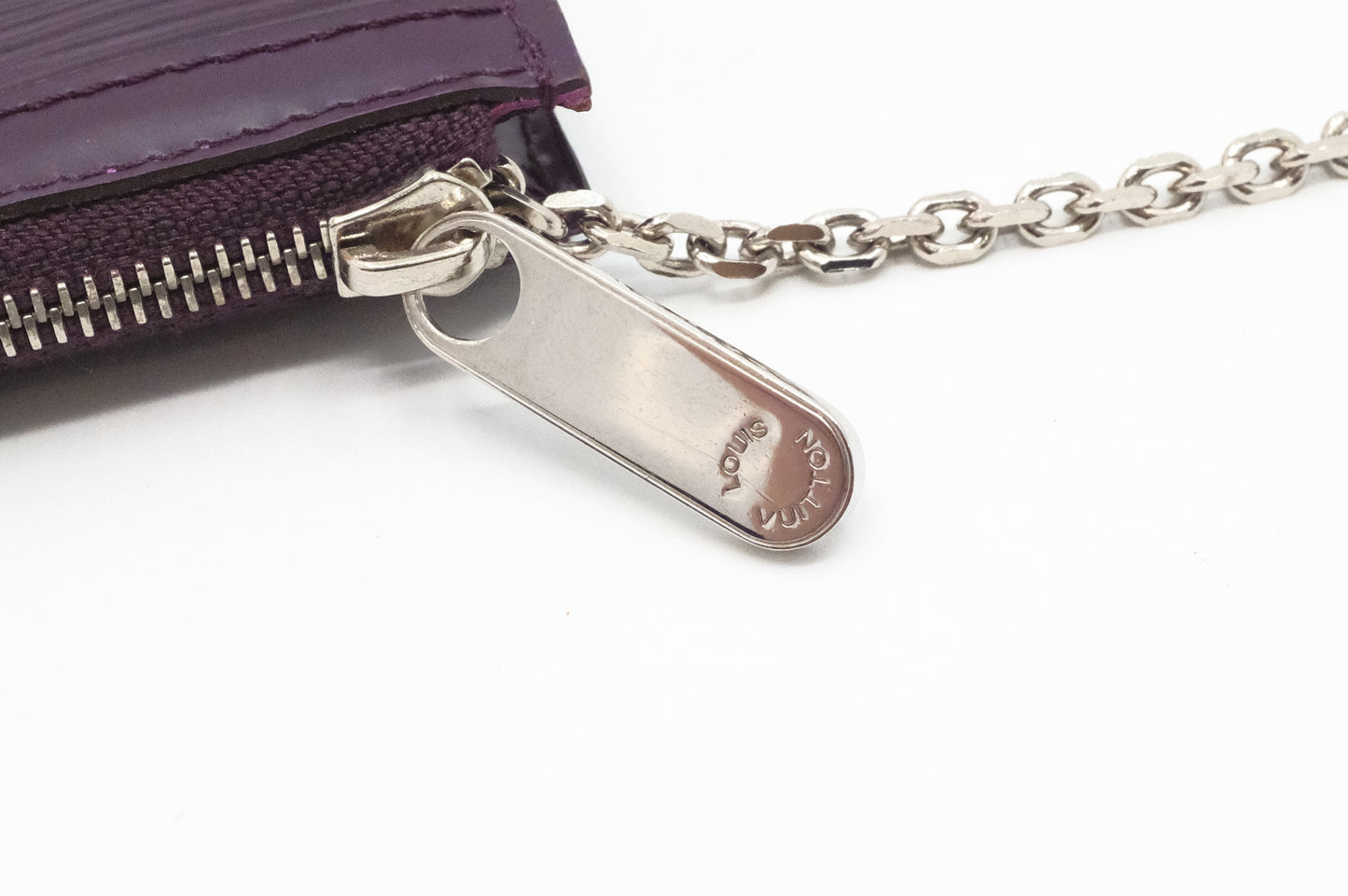 Louis Vuitton Pochette Cles in Purple Epi Leather