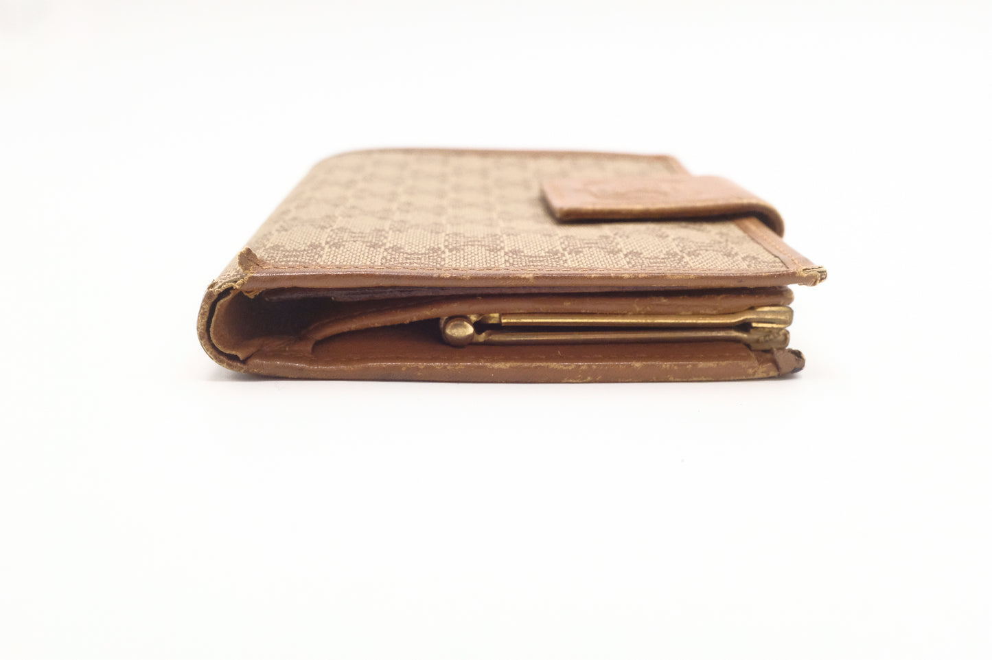 Celine Bifold Wallet in Beige Macadam Canvas