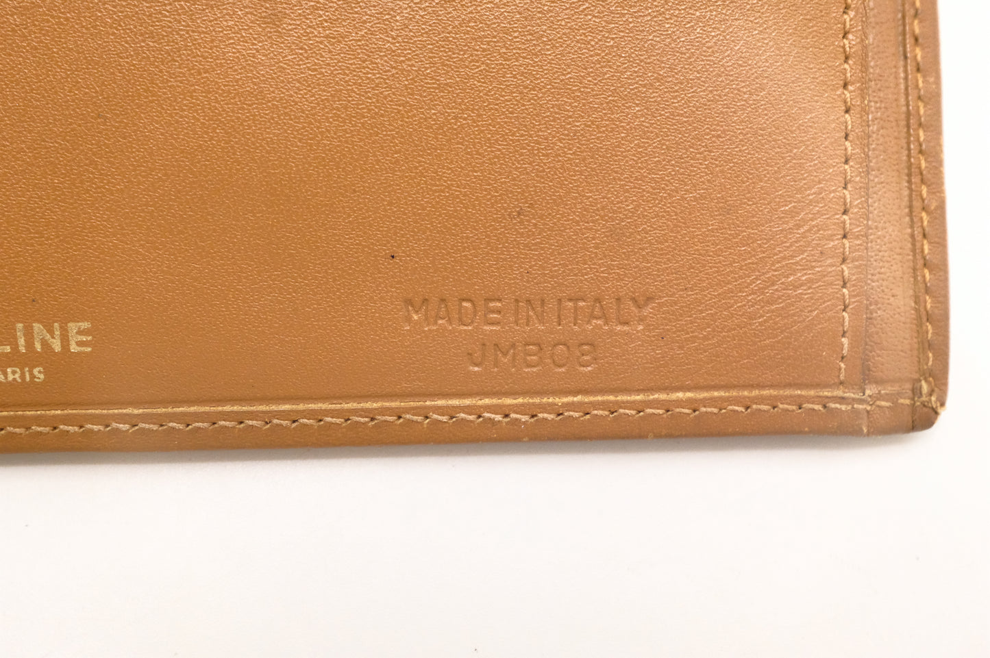 Celine Bifold Wallet in Beige Macadam Canvas