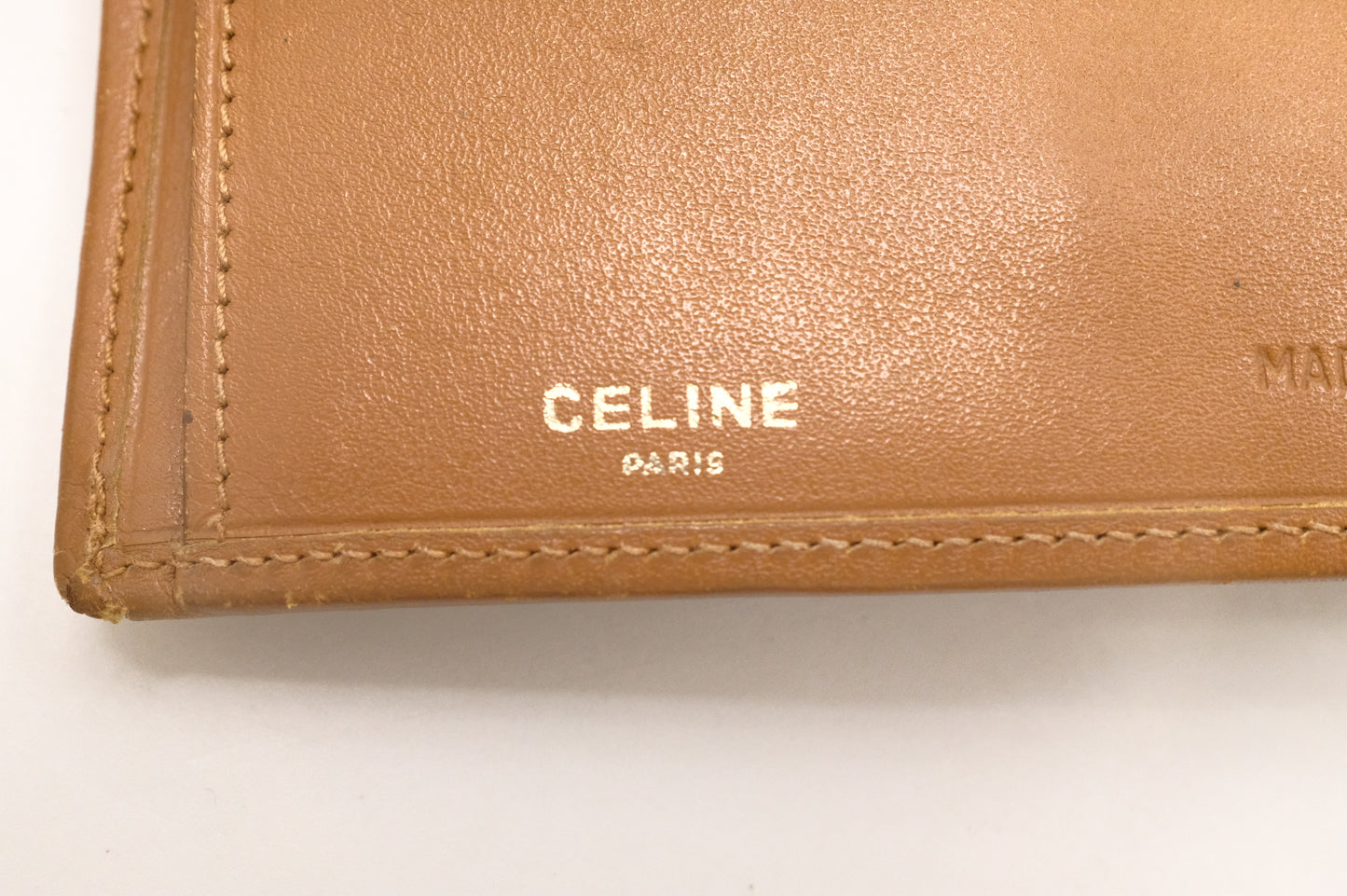 Celine Bifold Wallet in Beige Macadam Canvas