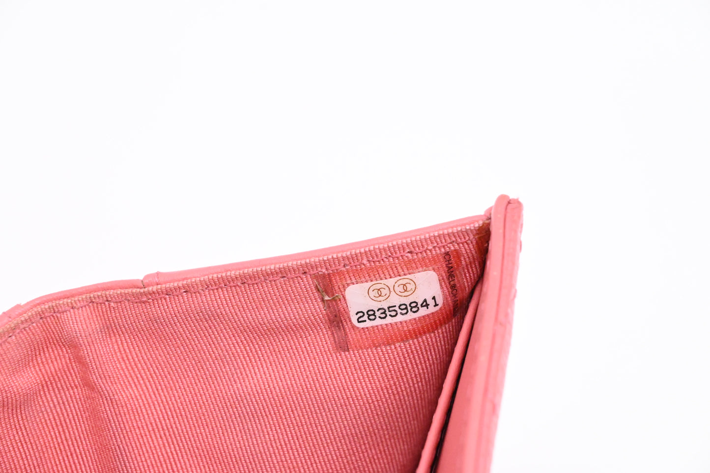 Chanel Compact Wallet in Pink Caviar Matelasse Leather