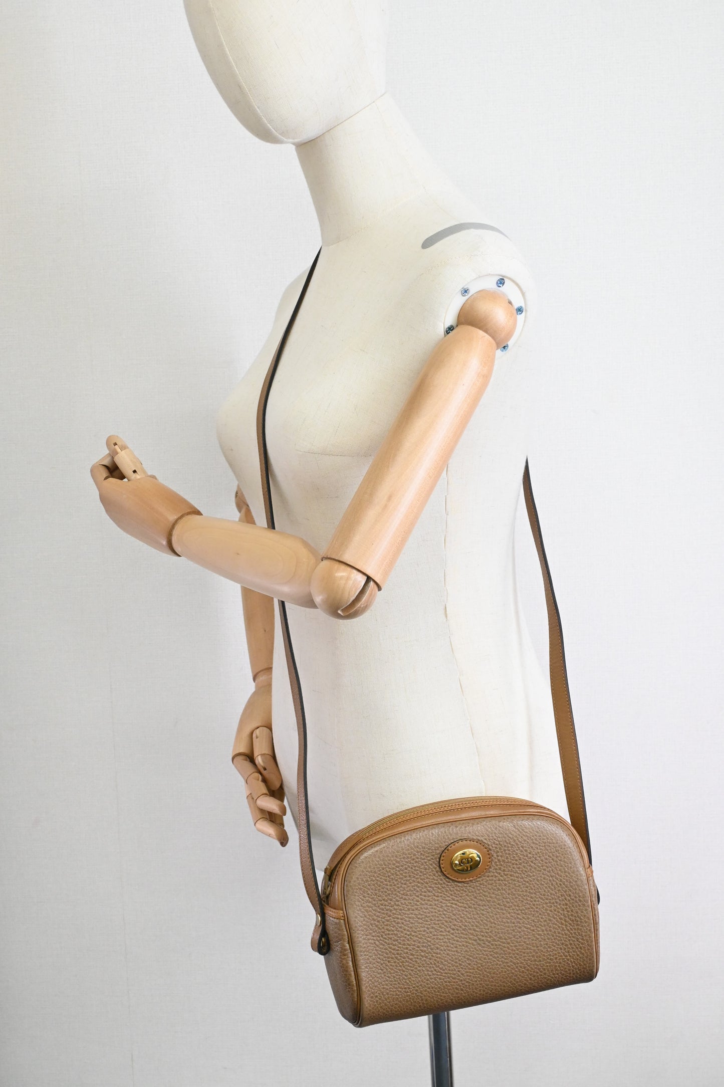 Dior Crossbody Bag in Brown Leather